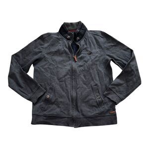 Ted Baker Gray Full Zip Sweater M